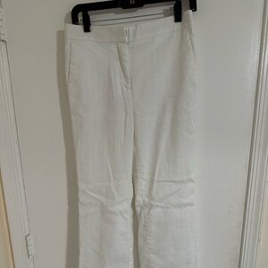 Ann Taylor White linen Trousers